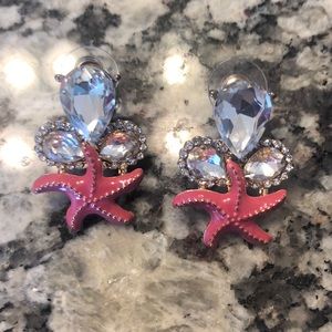 Betsey Johnson starfish earrings